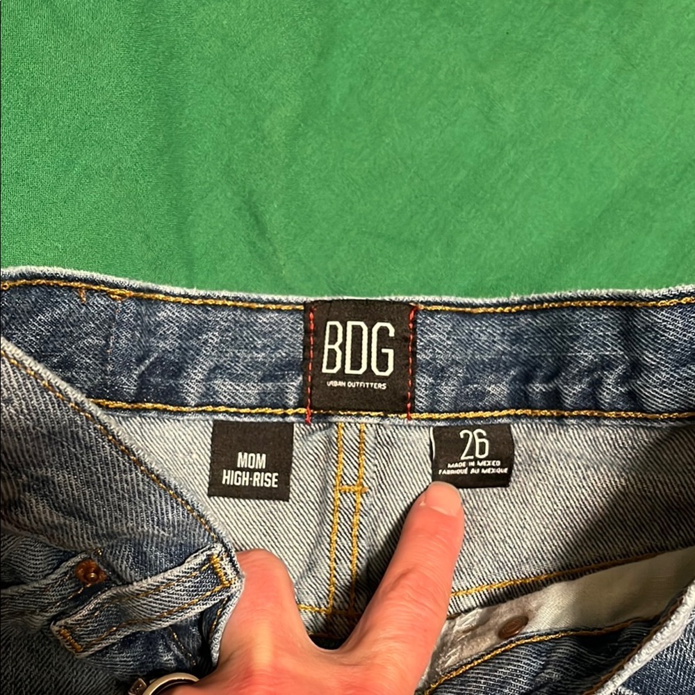 BDG Women's Blue Denim Shorts - Picture 2 of 5